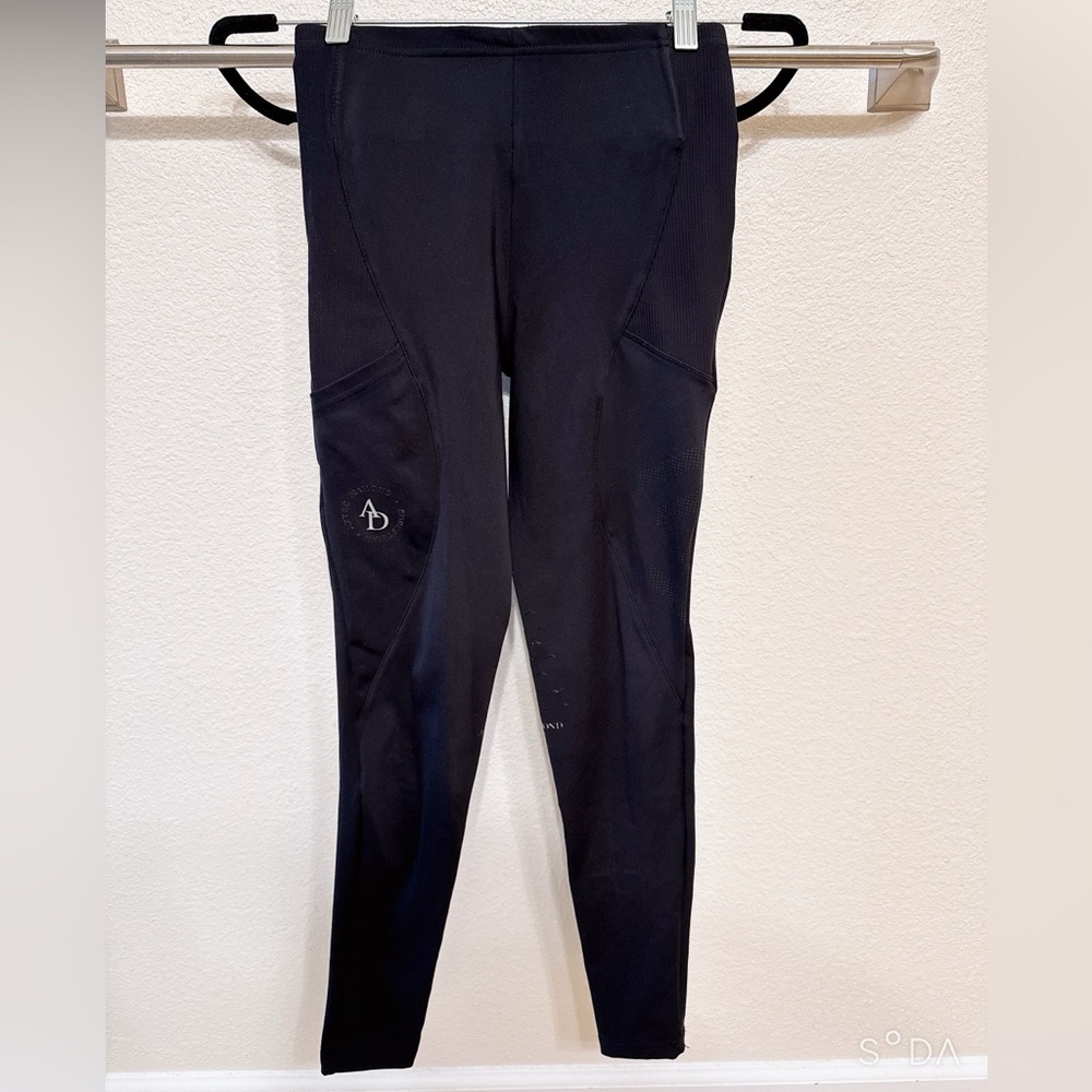 Aztec Diamond Equestrian Riding Leggings, full seat, black, extra small